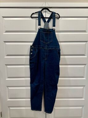 Dark Blue Denim Overalls